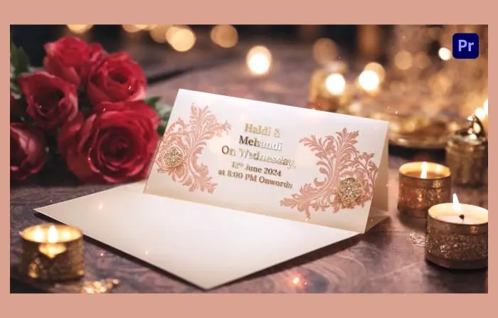 Interactive 3D Arabic Wedding Invitation Slideshow